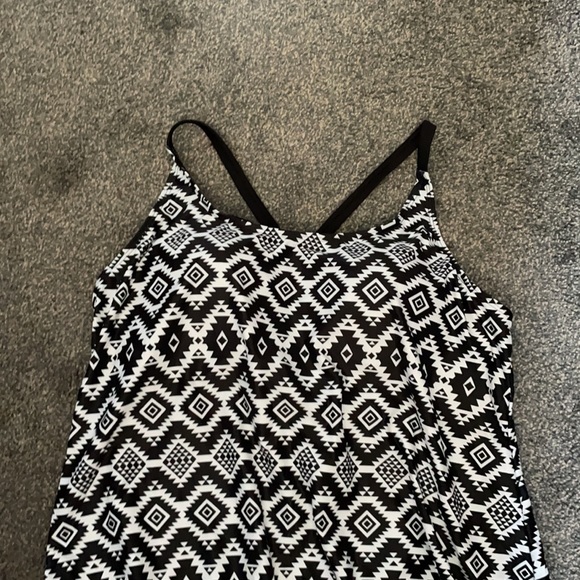 Enjoy the Sunshine Plus Size Tankini Aztec Swim Top - Picture 9 of 9